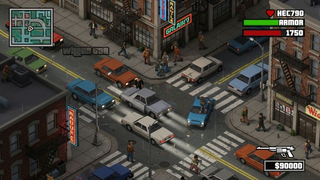 Gameplay of Grand Theft Auto 2
