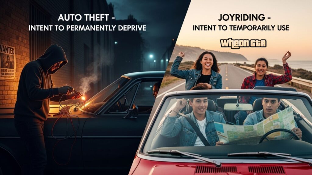 The Difference Between Auto Theft and Joyriding