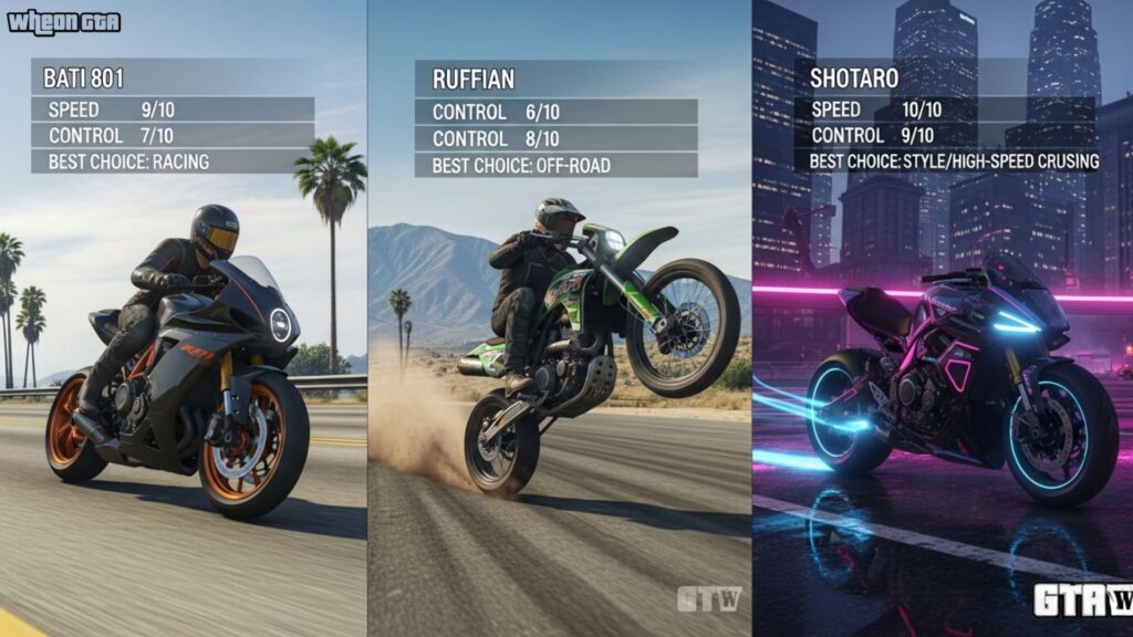 Fast Bikes in GTA 5