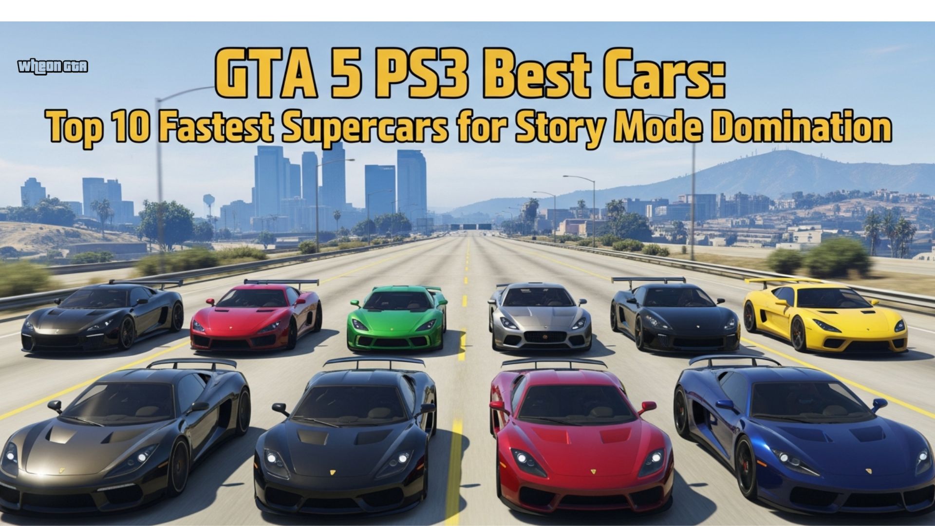 GTA 5 PS3 Best Cars